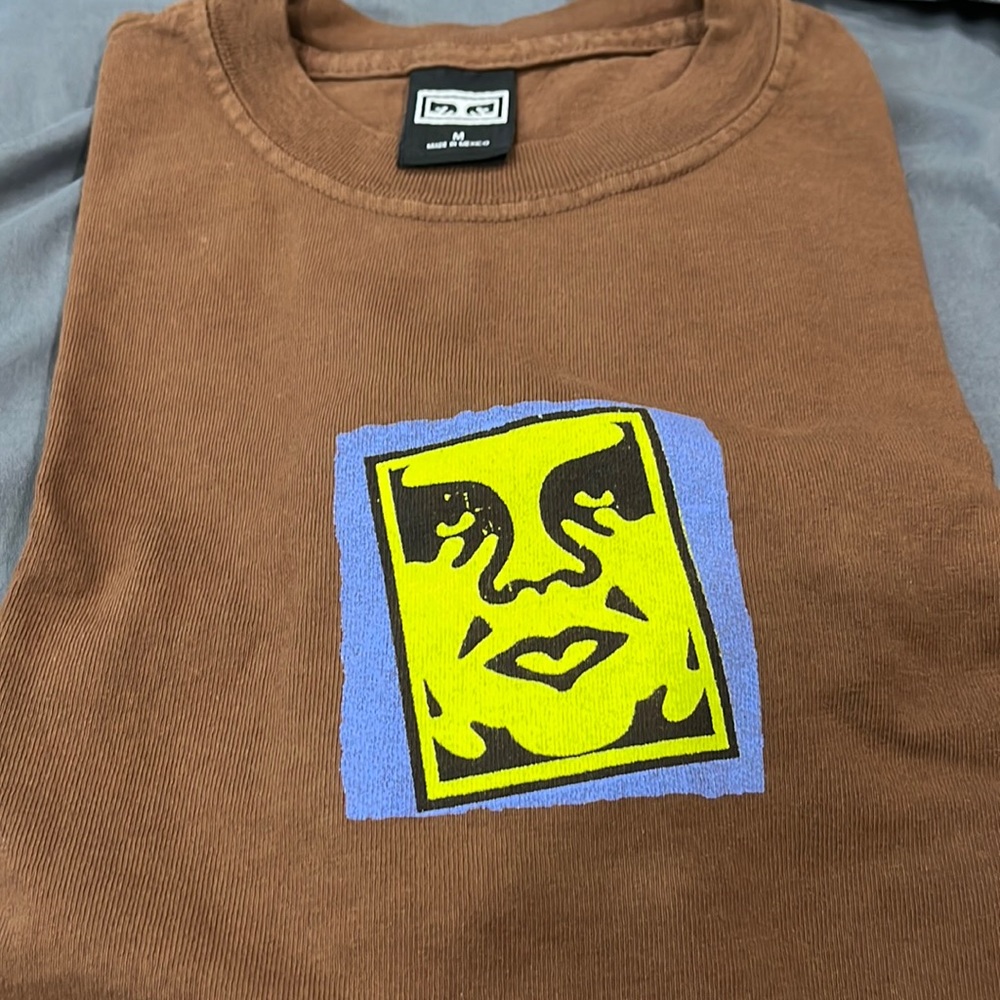 Obey Yellow Logo T-shirt